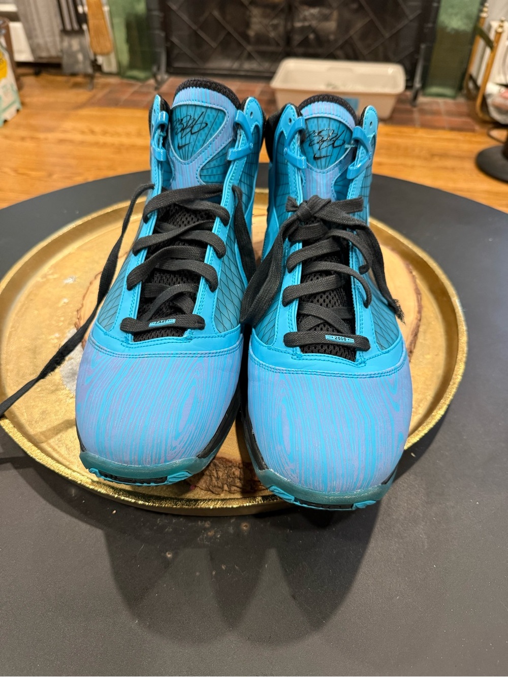 Nike Lebron VII GS Basketball  Chlorine Blue Shoes CK0719-400 size 15